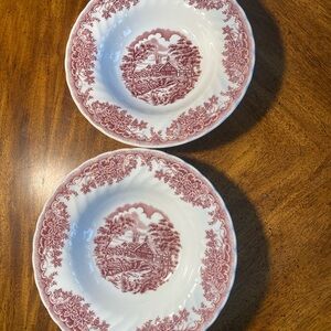 2 Churchill The Brook 8 3/4” Rimmed Bowls